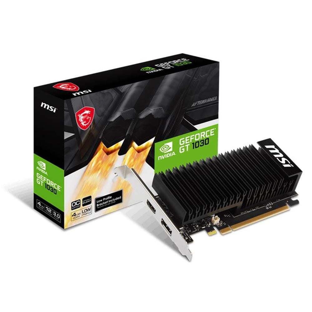 MSI GeForce GT1030 4GHD4 LP OC 4GB DDR4 64Bit 1xHDMI 1xDP Ekran Kartı
