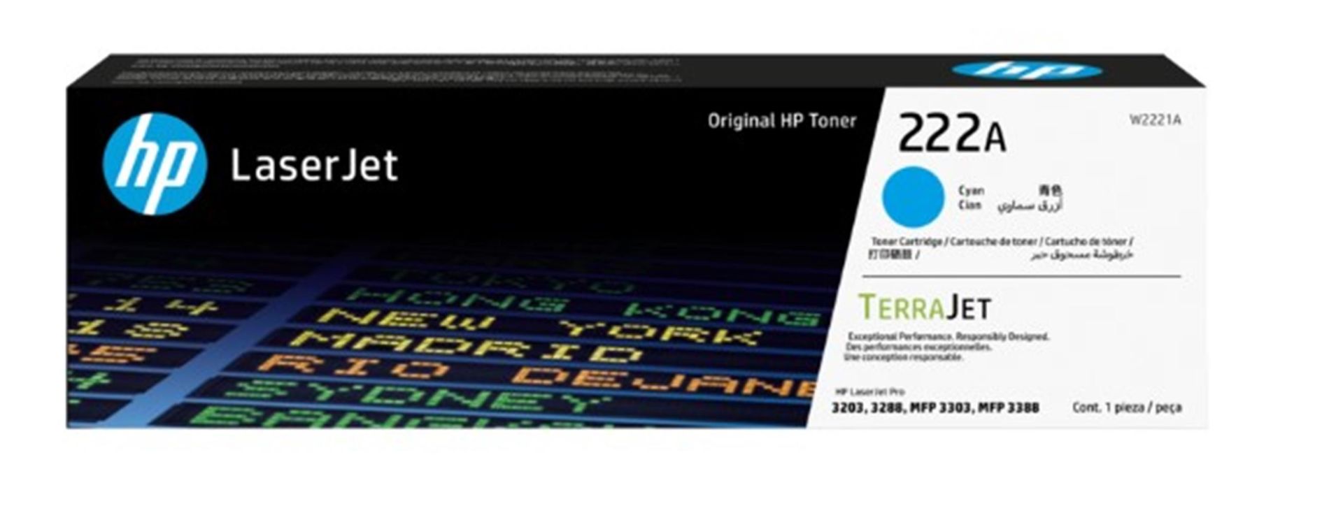 HP 222A Cyan Mavi 1.200 Sayfa Toner W2221A