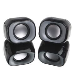 Dark SP2111 1+1 6W RMS USB Beslemeli Stereo Mini Taşınabilir Siyah Multimedya Hoparlör