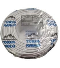 Toros Sinyal Kablo 3x1,5 Cca Beyaz (top-100 Mt)