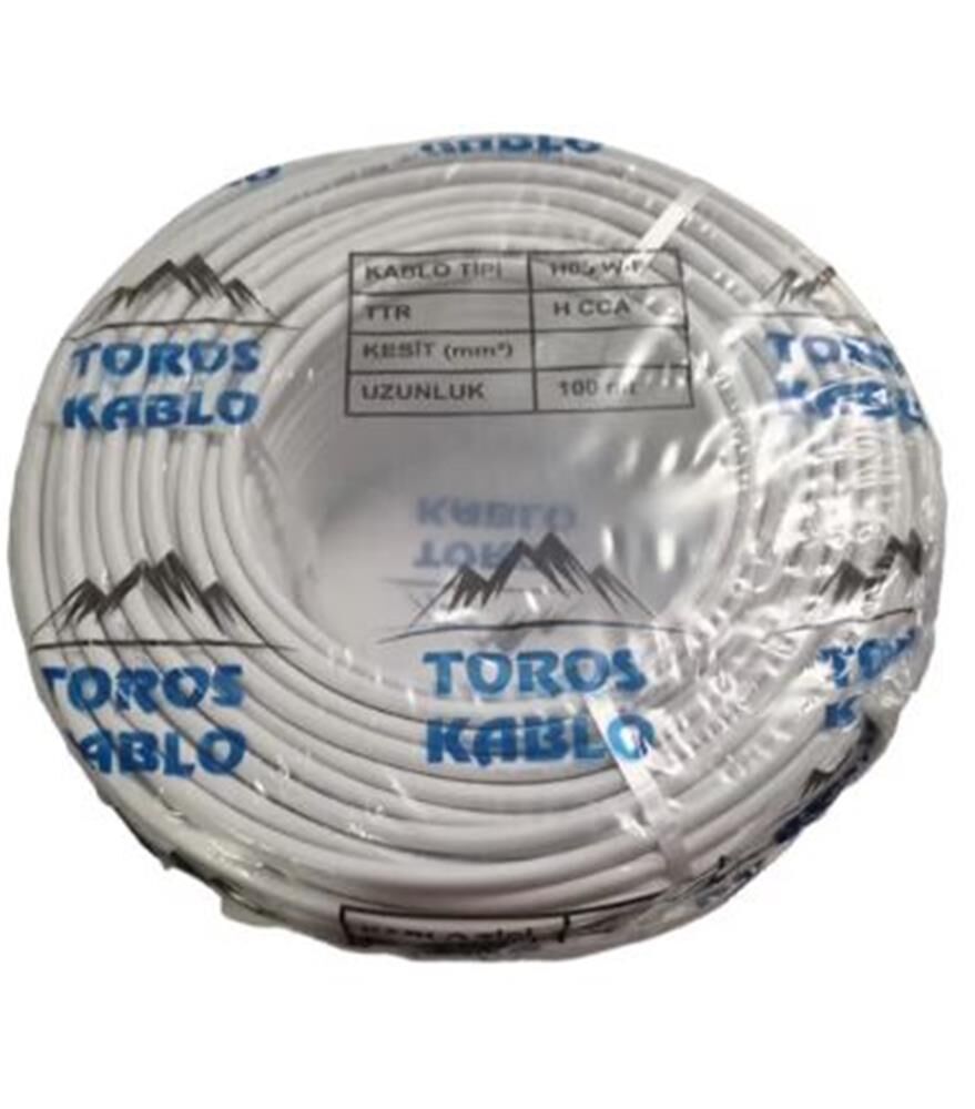 Toros Sinyal Kablosu 3x2,5 Cca Beyaz(top-100 Mt)