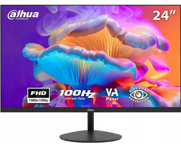 DAHUA LM24-A201Y 24'' 100Hz 5ms HDMI VGA 7/24 CCTV Güvenlik Monitörü Full HD Profesyonel İzleme Monitörü