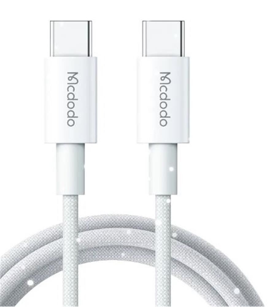 MCDODO CA-2770 60W USB -C TO USB-C ŞARJ VE DATA KABLOSU BEYAZ - 1.2 M