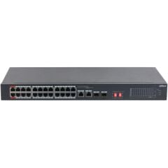 Dahua DH-PFS3226-24ET-240 24 Port 10/100 Mbps (24xPoE) + 2 Port Gigabit Uplink + 2 Port SFP 240W Yönetilebilir Katman 2 PoE Switch