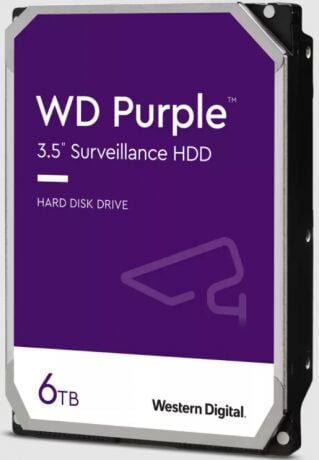 Western Digital Purple 6TB 3.5'' 5400RPM 256MB Cache SATA 3 Güvenlik Kamerası Hard Disk (WD64PURZ)