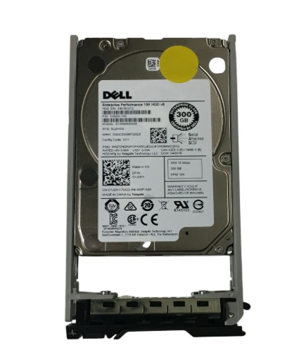 DELL 300GB 2.5'' 10K RPM 12G SAS Enterprise HDD Hot Plug Sunucu Diski (Kızak Dahil)