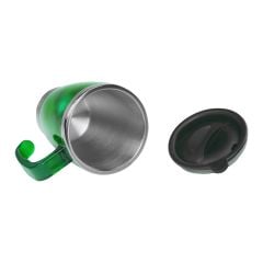 S-link SL-TM1981 Yeşil 415ML İç 304 Dış 201 Paslanmaz Çelik Kupa
