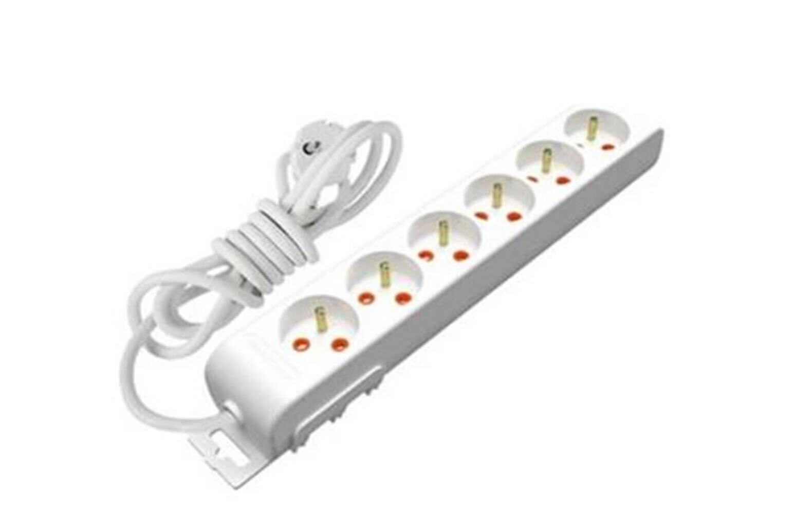 Mutlusan Rı-Tech 6lı 3Mt  Ups 001 175 630002 03 00 Topraklı Grup Priz