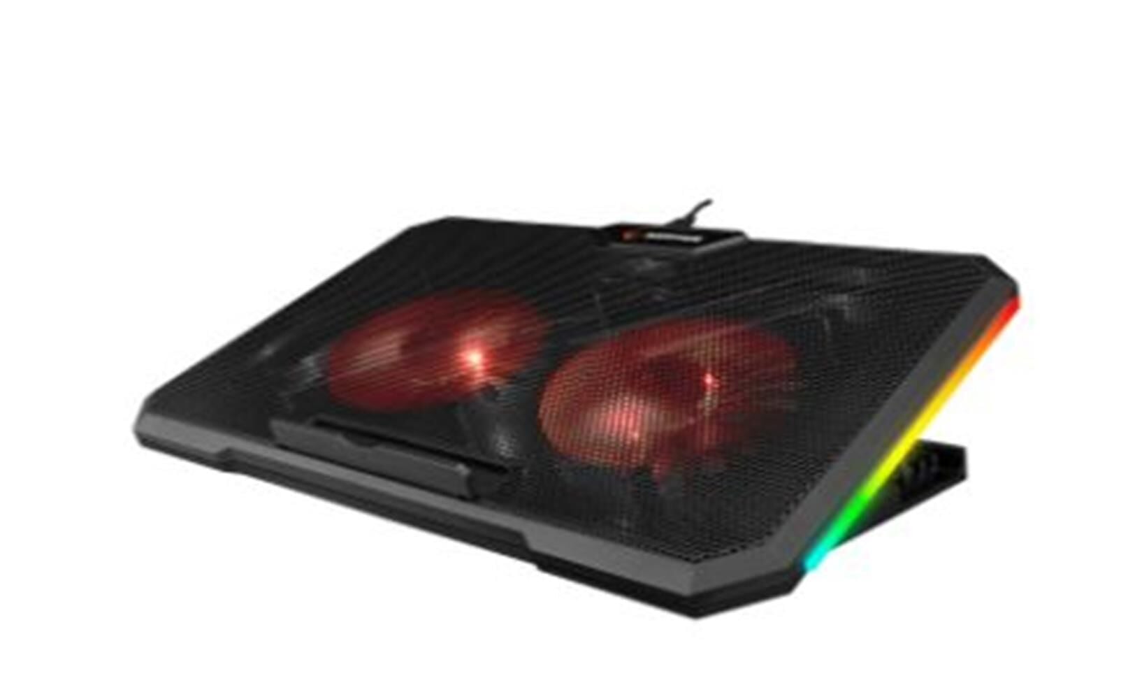 Rampage AD-RC12 CLAW Siyah 2 Fan 2 USB RGB Işıklı 15''-17'' Notebook Soğutucu Stand