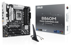 ASUS B860M MAX GAMING AX Intel B860 LGA1851 DDR5 8666MHz(O.C.) DisplayPort HDMI 3xM.2 USB 3.2 Wi-Fi 6 Bluetooth 2.5G LAN mATX Gaming Anakart