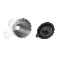 S-link SL-TM1981 Beyaz 415ML İç 304 Dış 201 Paslanmaz Çelik Kupa