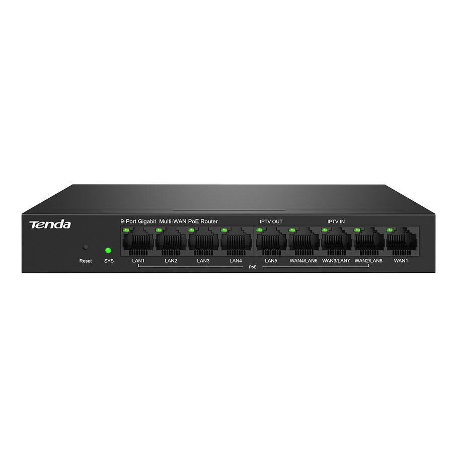TENDA G0-8G-POE 9 Port Gigabit Ethernet PoE Router