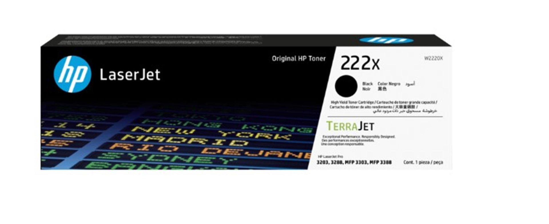 HP 222X Black Siyah Toner W2220X 3.200 Sayfa