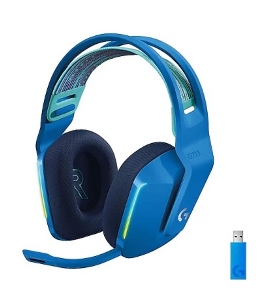 Logitech G733 Mavi 7.1 Surround RGB Mikrofonlu Lightspeed Kablosuz Gaming Kulaklık