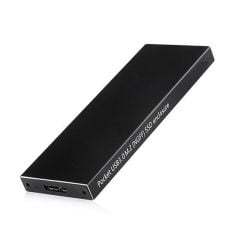 Dark DK‑AC‑DSEM2 USB 3.0 M.2 SATA (NGFF) SSD 30/42/60/80 mm Destekli Alüminyum Disk Kutusu – USB 3.0 5 Gbps Tak/Çalıştır Özellikli