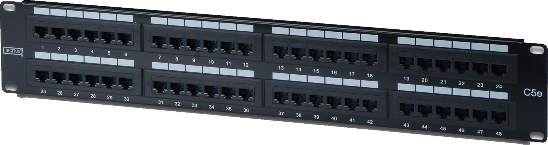DNE-U24P-BP11 2U 24 Port UTP Boş Patch Panel