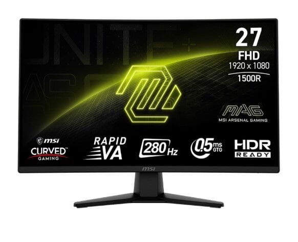 27 MSI MAG 274CXF 0.5MS 280HZ ADAPTIVESYNC FHD