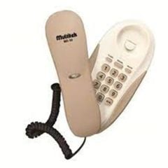 Multitek MD-50 Kompakt Masa Üstü ve Duvar Tipi Kablolu Telefon (Krem)