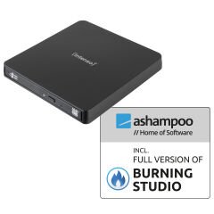 Intenso EOD 400D Harici CD/DVD Yazıcı - USB 3.2 Gen 1x1 Bağlantılı Slim Optik Sürücü (5401400)