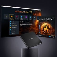 Intenso EOD 400D Harici CD/DVD Yazıcı - USB 3.2 Gen 1x1 Bağlantılı Slim Optik Sürücü (5401400)