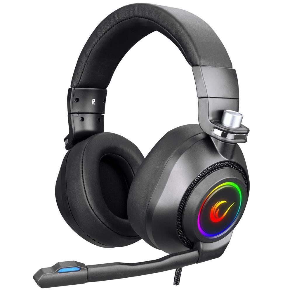 Rampage RM-K20 AMAZE Siyah USB 7.1 Noise Cancelling Mic RGB Ledli Gaming Oyuncu Mikrofonlu Kulaklık