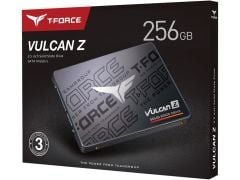 TeamGroup T‑FORCE Vulcan Z 256 GB T253TZ256G0C101 2.5″ SATA III SSD – 3D TLC NAND, DRAM‑less, 520 MB/s Okuma, 450 MB/s Yazma, 200 TBW Garantili