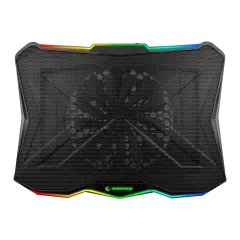 Rampage AD-RC8 SHOWY Siyah 180mm Fan 15''-17'' RGB Işıklı Notebook Soğutucu Stand