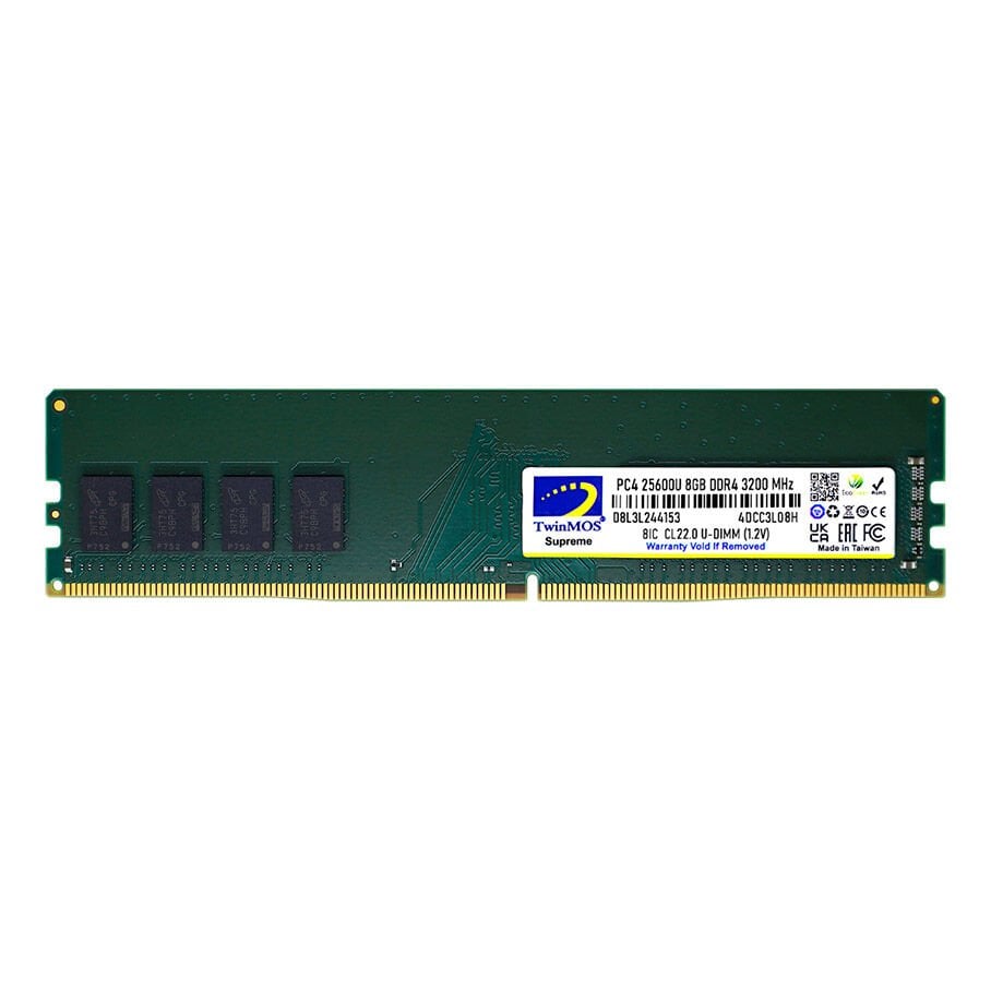 TwinMOS DDR4 8GB 3200MHz 1.2v PC Ram - CL22
