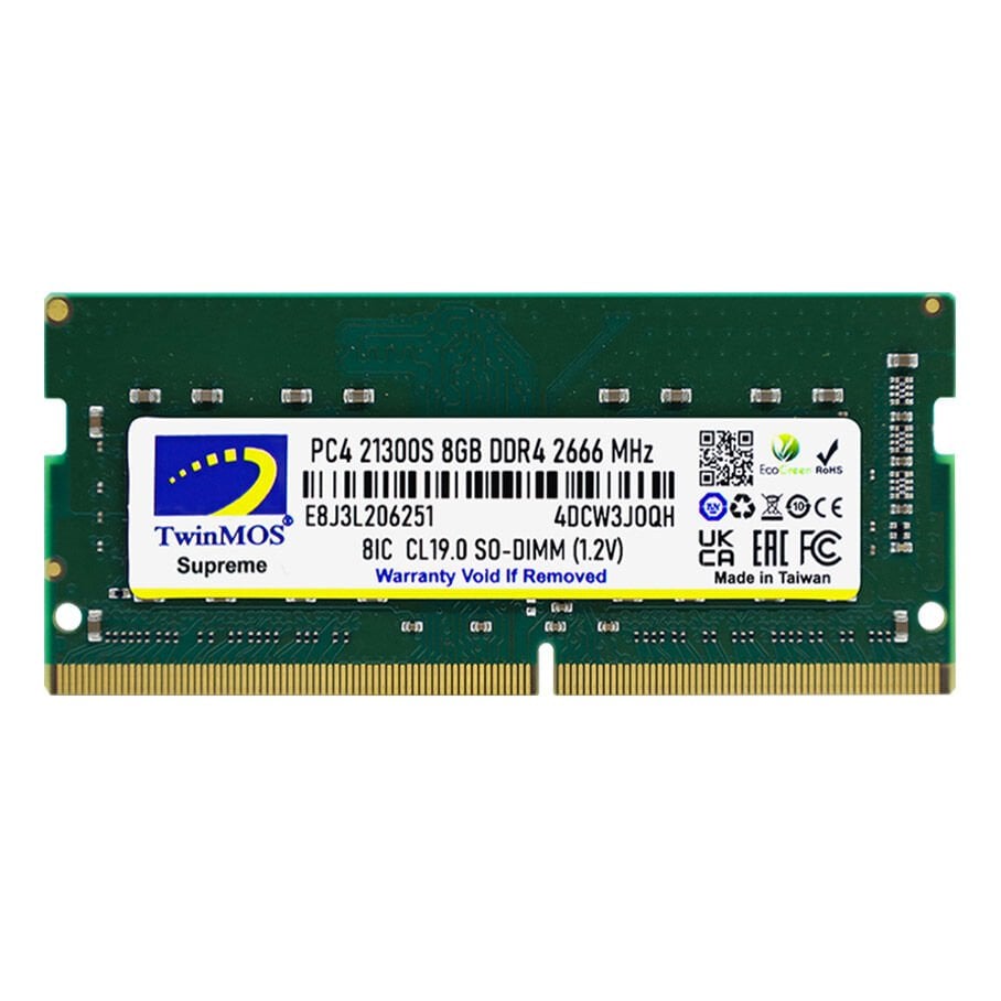 TwinMOS 8GB DDR4 2666MHz CL19 SO-DIMM Notebook Ram Bellek