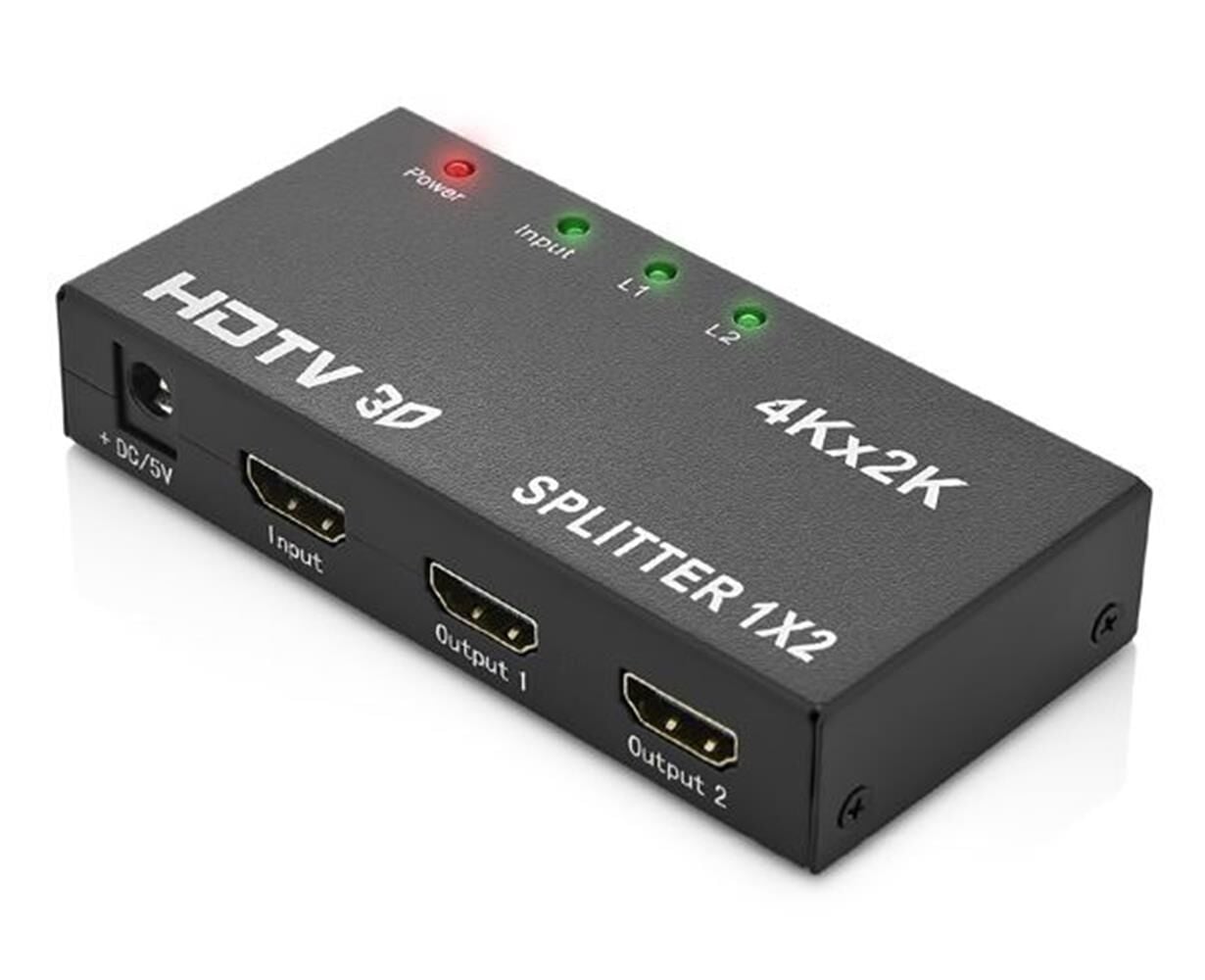 Enkado EKD-HS12 2 Port HDMI Splitter Çoklayıcı - 1 Giriş 2 Çıkış 4K Ultra HD Destekli