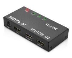 Enkado EKD-HS12 2 Port HDMI Splitter Çoklayıcı - 1 Giriş 2 Çıkış 4K Ultra HD Destekli