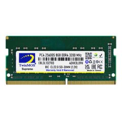 TwinMOS Sodimm 8 GB 3200MHz DDR4 Notebook Ram