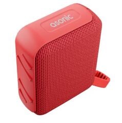 Asonic AS-03 Kırmızı USB-TF-TWS-Bluetooth Destekli 5W 1200mAh Type-C Speaker