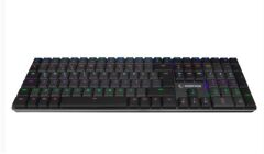 Rampage GRANITE PRO Siyah/Gri Low Profile Blue Switch Rainbow Aydınlatmalı Mekanik Gaming Klavye