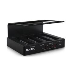 Dark DK‑AC‑DSD42C D42C 4‑Disk USB 3.0 & e‑SATA Offline Clone SATA I/II/III 2.5″‑3.5″ HDD/SSD Docking Station Siyah