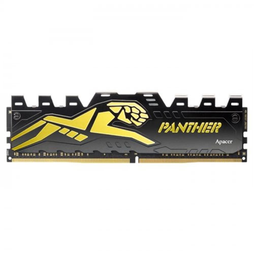 Apacer Panther Black-Gold 16GB (1x16GB) 3200MHz CL16 DDR4 Gaming Soğutuculu Ram AH4U16G32C28Y7GAA-1