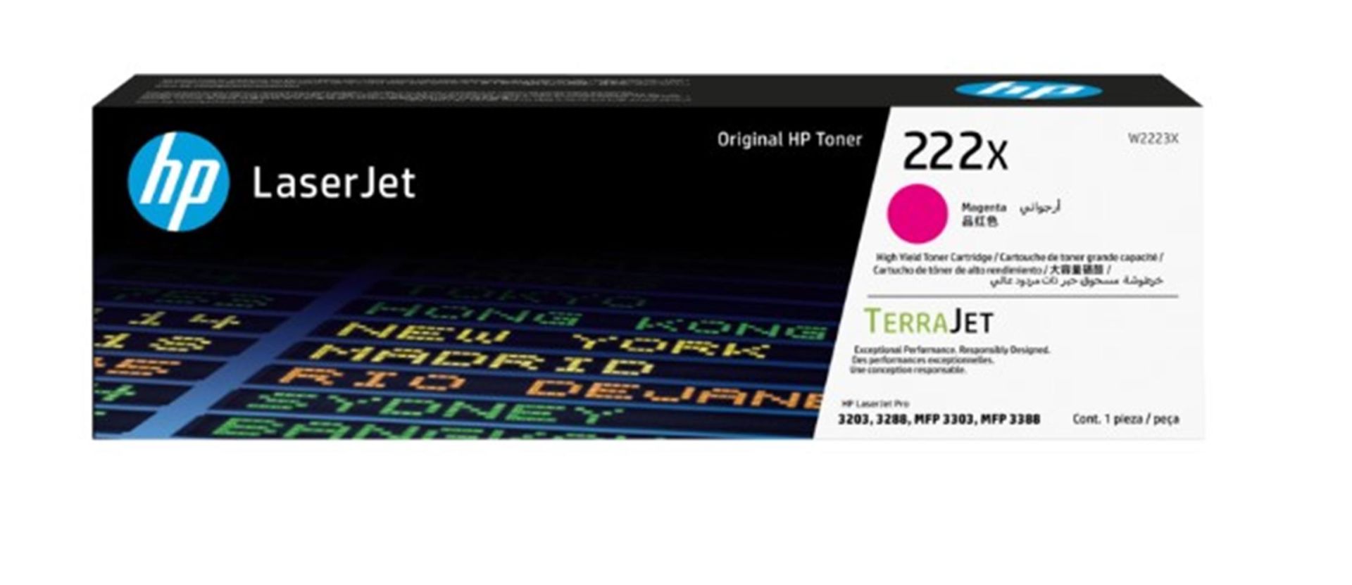 HP 222X Magenta Kırmızı Toner W2223X 2.500 Sayfa