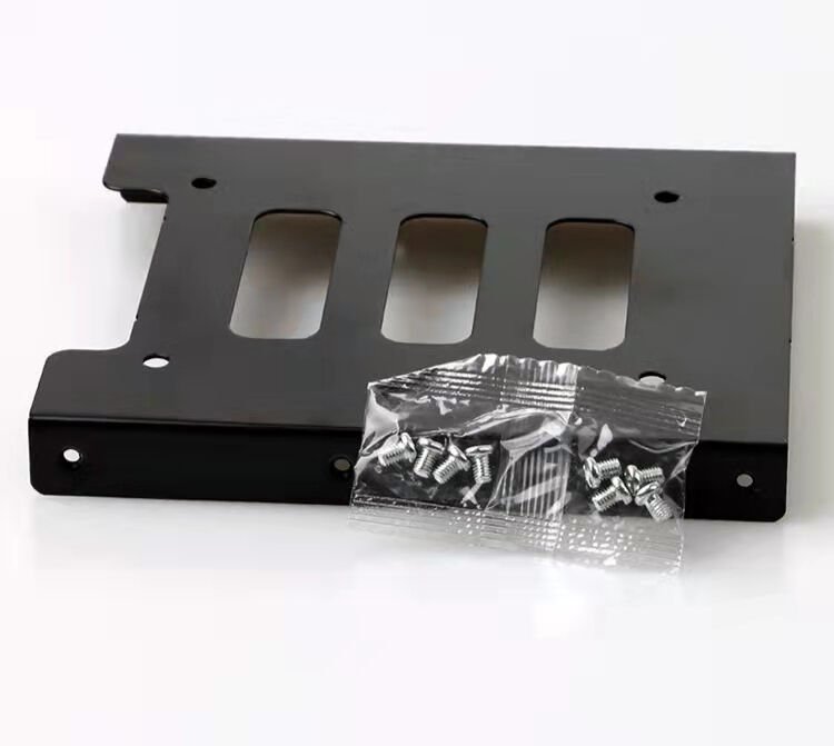 EZCOOL SSD Kızak AD001EZC001 2.5'' SATA HDD/SSD Uyumluluk Metal Kızak Braket – 9.5mm/12.7mm Dönüştürücü, Siyah