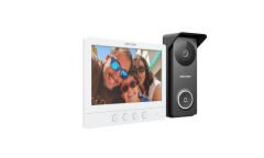 Hikvision DS-KIS213(O-STD) 4 Kablolu HD Video İnterkom Seti (7'' TFT Ekran, 720p Kamera, IP65)