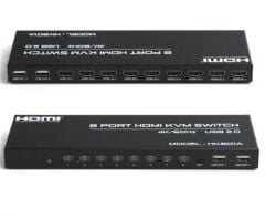 Dark DK-AC-KVMHD8X1 8 Port 4K 60Hz HDMI KVM Switch - Rack Mount Destekli USB/HDMI Bilgisayar Çoklayıcı
