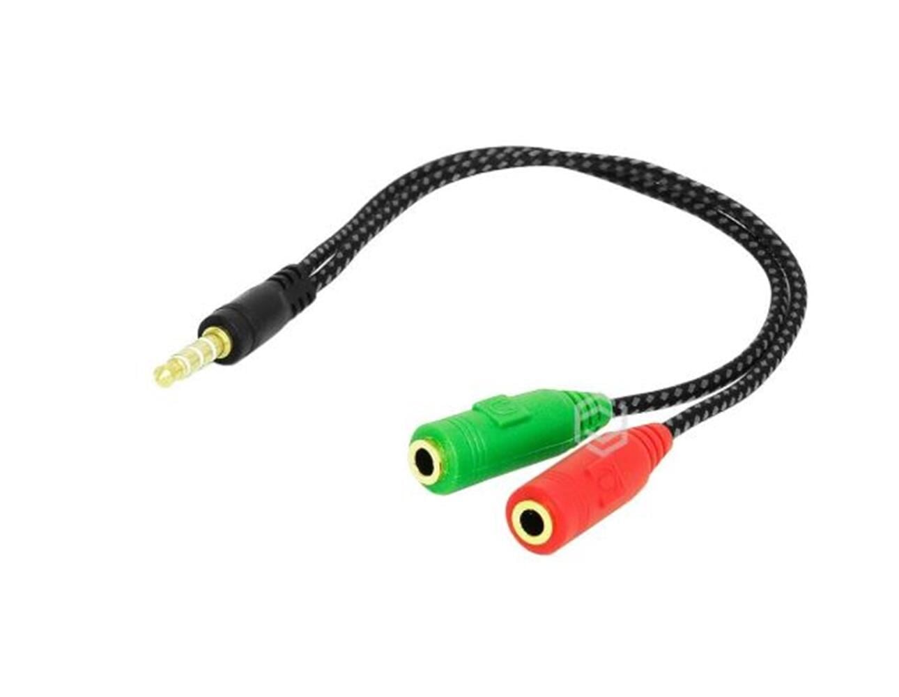 Frisby FA-6632AC 3.5mm Çift Girişli Kulaklık ve Mikrofon Birleştirici Y Kablo