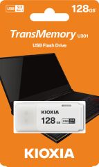 Kioxia TransMemory U301 128GB USB 3.2 Gen 1 Beyaz Flash Bellek LU301W128GG4