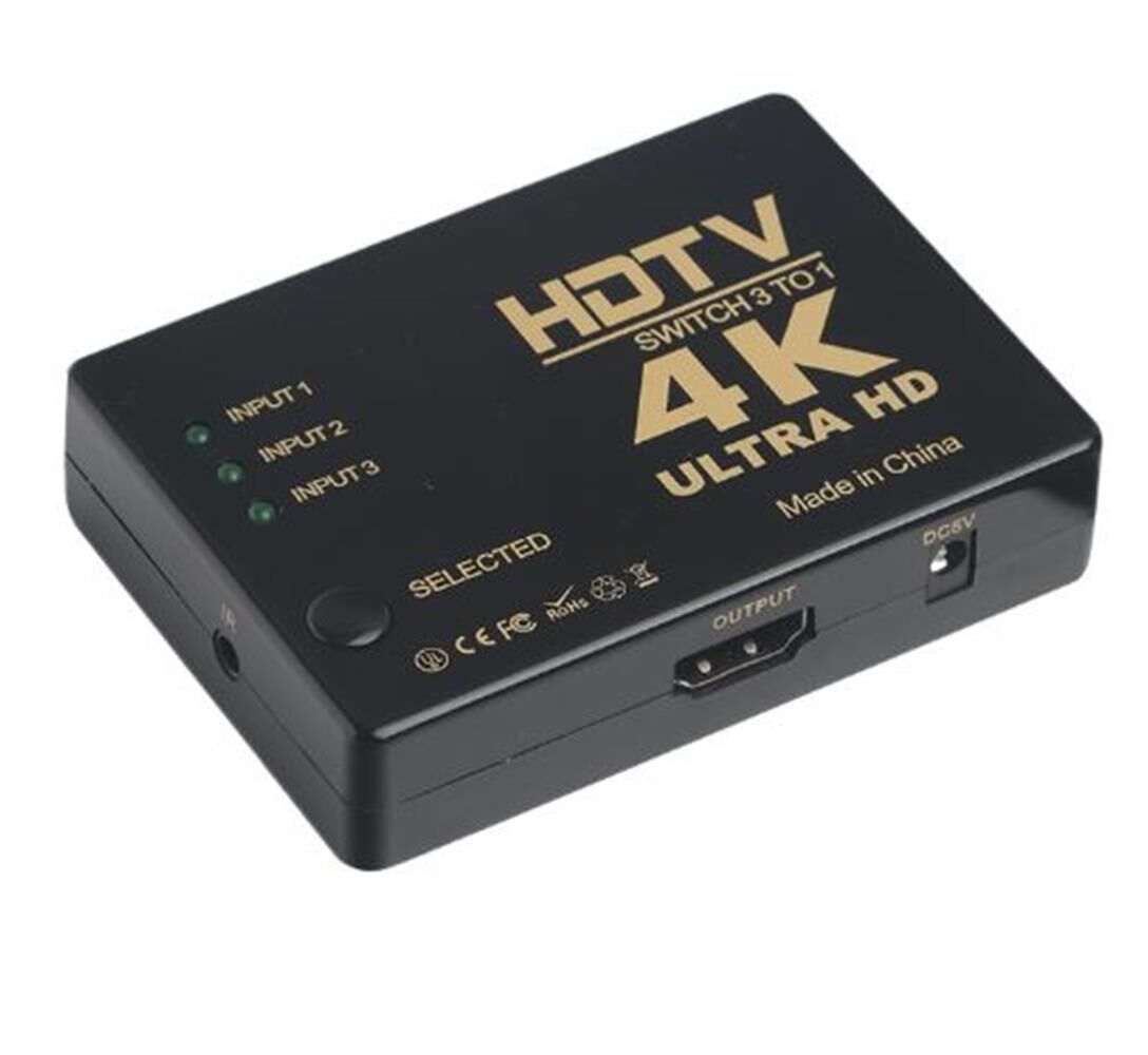 Dark DK-HD-SW3X1 3 Port Giriş - 1 Port Çıkışlı Full HD HDMI Switch (Otomatik ve Manuel Seçici)
