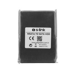 S‑link MSATA TO SATA Harici 2.5'' Siyah HDD Kutusu – mSATA SSD’den SATA 2.5″ HDD Kutu Adaptörü, USB güçsüz bağlantı ile kompakt tasarım