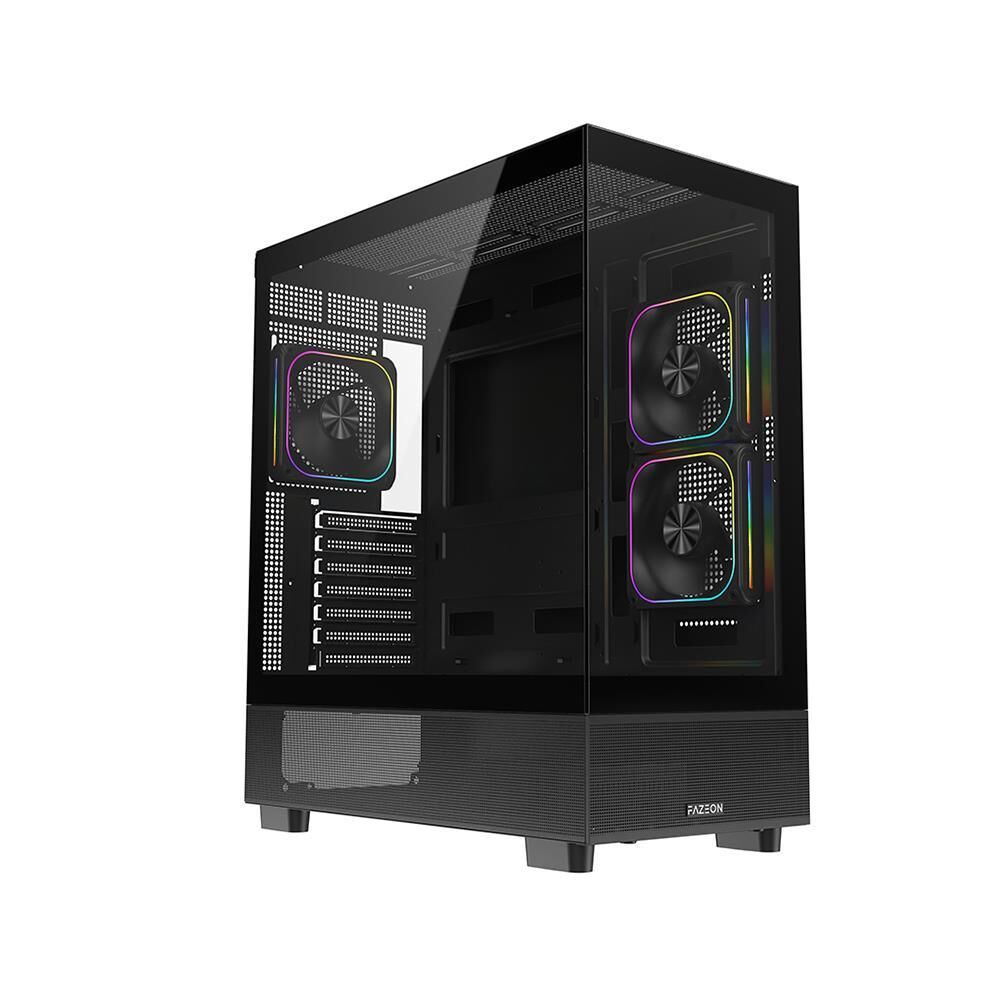 Fazeon F17 750W 80+ Bronze Dahili PSU'lu 3x120mm ARGB Fanlı Mesh Panel ATX Oyuncu Kasası