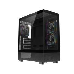 Fazeon F17 750W 80+ Bronze Dahili PSU'lu 3x120mm ARGB Fanlı Mesh Panel ATX Oyuncu Kasası