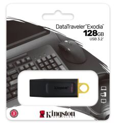 Kingston DataTraveler Exodia 128GB USB 3.2 Gen 1 Flash Bellek DTX/128GB
