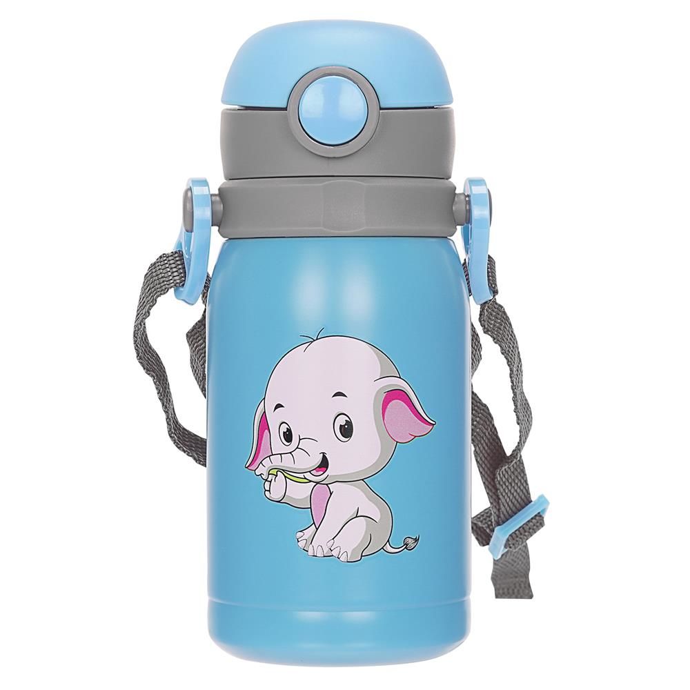 S-link SL-TM06 Mavi 300ML İç 304 Dış 201 Taşınabilir Paslanmaz Çelik Çocuk Termos Kupa-Bardak