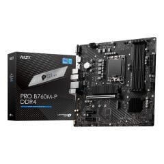 MSI PRO B760M-P DDR4 Intel B760 Soket 1700 DDR4 4800MHz(OC) M.2 mATX Anakart