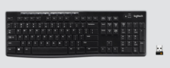 Logitech K270 920-003761 2.4GHz Kablosuz Q Türkçe Klavye USB Nano Alıcı Siyah